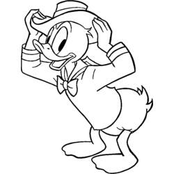 Página para colorir: Pato Donald (desenhos animados) #30237 - Páginas para Colorir Imprimíveis Gratuitamente