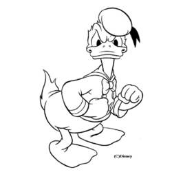 Página para colorir: Pato Donald (desenhos animados) #30274 - Páginas para Colorir Imprimíveis Gratuitamente