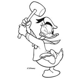 Página para colorir: Pato Donald (desenhos animados) #30290 - Páginas para Colorir Imprimíveis Gratuitamente