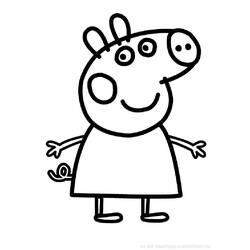 Página para colorir: Peppa Pig (desenhos animados) #43904 - Páginas para Colorir Imprimíveis Gratuitamente