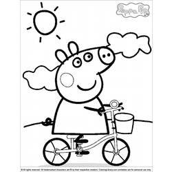 Página para colorir: Peppa Pig (desenhos animados) #43910 - Páginas para Colorir Imprimíveis Gratuitamente