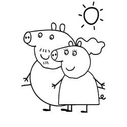 Página para colorir: Peppa Pig (desenhos animados) #43925 - Páginas para Colorir Imprimíveis Gratuitamente