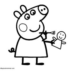 Página para colorir: Peppa Pig (desenhos animados) #43929 - Páginas para Colorir Imprimíveis Gratuitamente