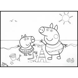 Página para colorir: Peppa Pig (desenhos animados) #43932 - Páginas para Colorir Imprimíveis Gratuitamente