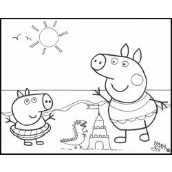 Página para colorir: Peppa Pig (desenhos animados) #43941 - Páginas para Colorir Imprimíveis Gratuitamente