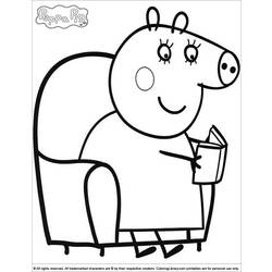Página para colorir: Peppa Pig (desenhos animados) #43969 - Páginas para Colorir Imprimíveis Gratuitamente