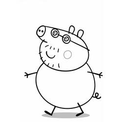 Página para colorir: Peppa Pig (desenhos animados) #43990 - Páginas para Colorir Imprimíveis Gratuitamente