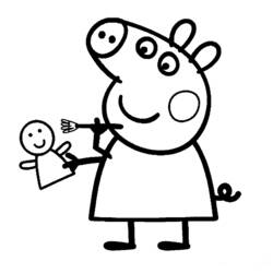 Página para colorir: Peppa Pig (desenhos animados) #43995 - Páginas para Colorir Imprimíveis Gratuitamente