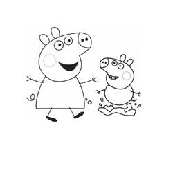 Página para colorir: Peppa Pig (desenhos animados) #44008 - Páginas para Colorir Imprimíveis Gratuitamente