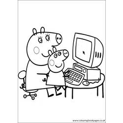 Página para colorir: Peppa Pig (desenhos animados) #44015 - Páginas para Colorir Imprimíveis Gratuitamente