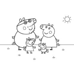 Página para colorir: Peppa Pig (desenhos animados) #44041 - Páginas para Colorir Imprimíveis Gratuitamente