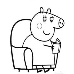 Página para colorir: Peppa Pig (desenhos animados) #44044 - Páginas para Colorir Imprimíveis Gratuitamente