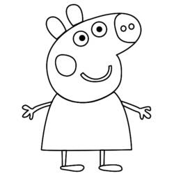 Página para colorir: Peppa Pig (desenhos animados) #44088 - Páginas para Colorir Imprimíveis Gratuitamente