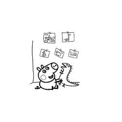Página para colorir: Peppa Pig (desenhos animados) #44096 - Páginas para Colorir Imprimíveis Gratuitamente