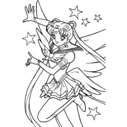 Página para colorir: Sailor Moon (desenhos animados) #50231 - Páginas para Colorir Imprimíveis Gratuitamente