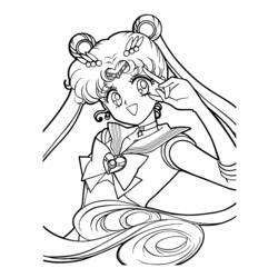 Página para colorir: Sailor Moon (desenhos animados) #50240 - Páginas para Colorir Imprimíveis Gratuitamente