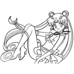 Página para colorir: Sailor Moon (desenhos animados) #50241 - Páginas para Colorir Imprimíveis Gratuitamente