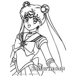 Página para colorir: Sailor Moon (desenhos animados) #50252 - Páginas para Colorir Imprimíveis Gratuitamente