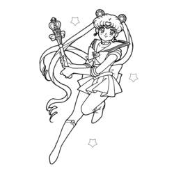 Página para colorir: Sailor Moon (desenhos animados) #50257 - Páginas para Colorir Imprimíveis Gratuitamente