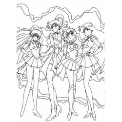 Página para colorir: Sailor Moon (desenhos animados) #50272 - Páginas para Colorir Imprimíveis Gratuitamente