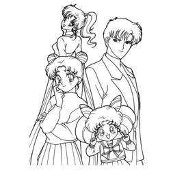Página para colorir: Sailor Moon (desenhos animados) #50277 - Páginas para Colorir Imprimíveis Gratuitamente