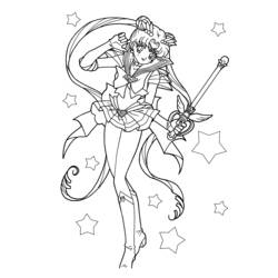 Página para colorir: Sailor Moon (desenhos animados) #50289 - Páginas para Colorir Imprimíveis Gratuitamente