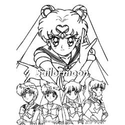 Página para colorir: Sailor Moon (desenhos animados) #50305 - Páginas para Colorir Imprimíveis Gratuitamente