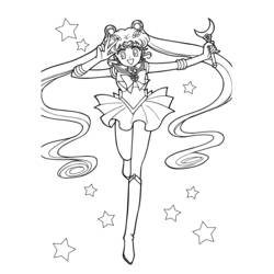 Página para colorir: Sailor Moon (desenhos animados) #50308 - Páginas para Colorir Imprimíveis Gratuitamente