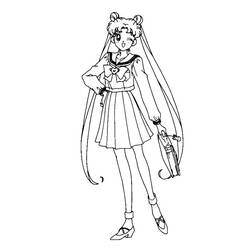 Página para colorir: Sailor Moon (desenhos animados) #50369 - Páginas para Colorir Imprimíveis Gratuitamente