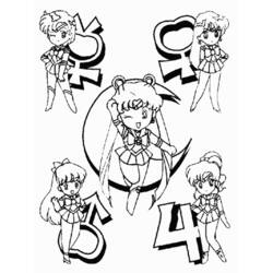 Página para colorir: Sailor Moon (desenhos animados) #50374 - Páginas para Colorir Imprimíveis Gratuitamente