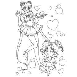 Página para colorir: Sailor Moon (desenhos animados) #50377 - Páginas para Colorir Imprimíveis Gratuitamente