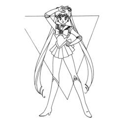 Página para colorir: Sailor Moon (desenhos animados) #50380 - Páginas para Colorir Imprimíveis Gratuitamente