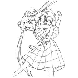 Página para colorir: Sailor Moon (desenhos animados) #50384 - Páginas para Colorir Imprimíveis Gratuitamente