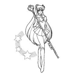 Página para colorir: Sailor Moon (desenhos animados) #50386 - Páginas para Colorir Imprimíveis Gratuitamente