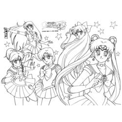 Página para colorir: Sailor Moon (desenhos animados) #50390 - Páginas para Colorir Imprimíveis Gratuitamente