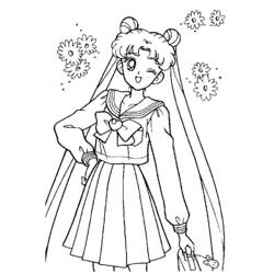 Página para colorir: Sailor Moon (desenhos animados) #50406 - Páginas para Colorir Imprimíveis Gratuitamente