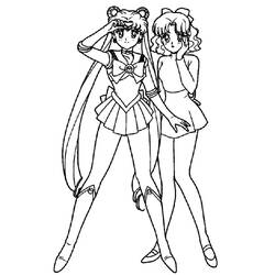 Página para colorir: Sailor Moon (desenhos animados) #50413 - Páginas para Colorir Imprimíveis Gratuitamente