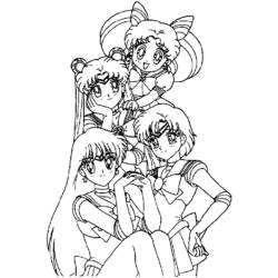 Página para colorir: Sailor Moon (desenhos animados) #50415 - Páginas para Colorir Imprimíveis Gratuitamente