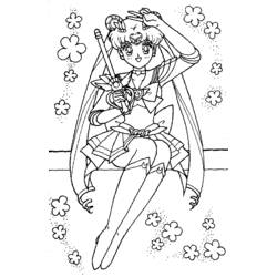 Página para colorir: Sailor Moon (desenhos animados) #50418 - Páginas para Colorir Imprimíveis Gratuitamente