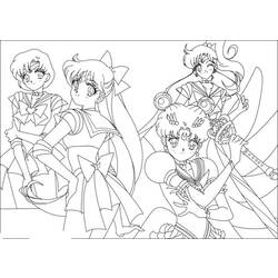 Página para colorir: Sailor Moon (desenhos animados) #50437 - Páginas para Colorir Imprimíveis Gratuitamente