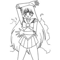 Página para colorir: Sailor Moon (desenhos animados) #50439 - Páginas para Colorir Imprimíveis Gratuitamente
