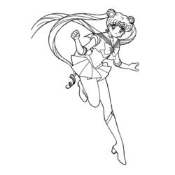 Página para colorir: Sailor Moon (desenhos animados) #50445 - Páginas para Colorir Imprimíveis Gratuitamente