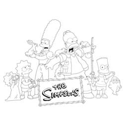 Página para colorir: simpsons (desenhos animados) #23826 - Páginas para Colorir Imprimíveis Gratuitamente