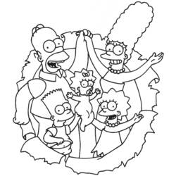 Página para colorir: simpsons (desenhos animados) #23909 - Páginas para Colorir Imprimíveis Gratuitamente