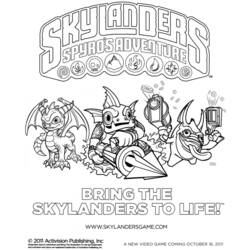 Página para colorir: Skylanders (desenhos animados) #43394 - Páginas para Colorir Imprimíveis Gratuitamente
