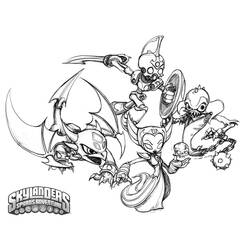 Página para colorir: Skylanders (desenhos animados) #43407 - Páginas para Colorir Imprimíveis Gratuitamente