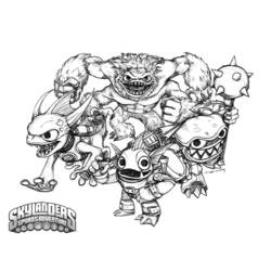 Página para colorir: Skylanders (desenhos animados) #43574 - Páginas para Colorir Imprimíveis Gratuitamente