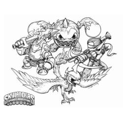 Página para colorir: Skylanders (desenhos animados) #43641 - Páginas para Colorir Imprimíveis Gratuitamente