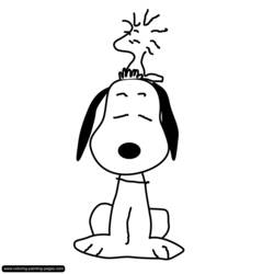 Página para colorir: Snoopy (desenhos animados) #27055 - Páginas para Colorir Imprimíveis Gratuitamente