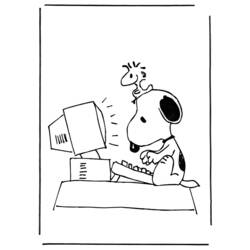 Página para colorir: Snoopy (desenhos animados) #27071 - Páginas para Colorir Imprimíveis Gratuitamente
